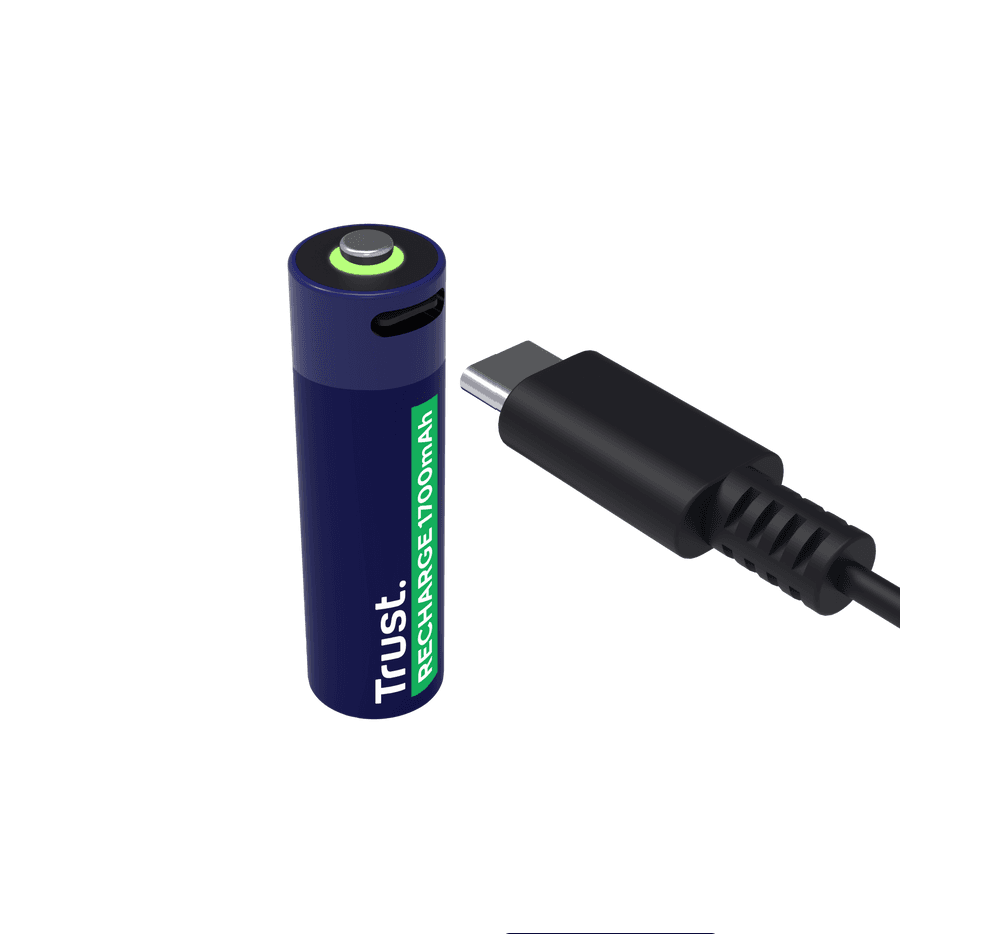 Trust USB-C Rechargeable Batteries 2 Pack AA 25584 2