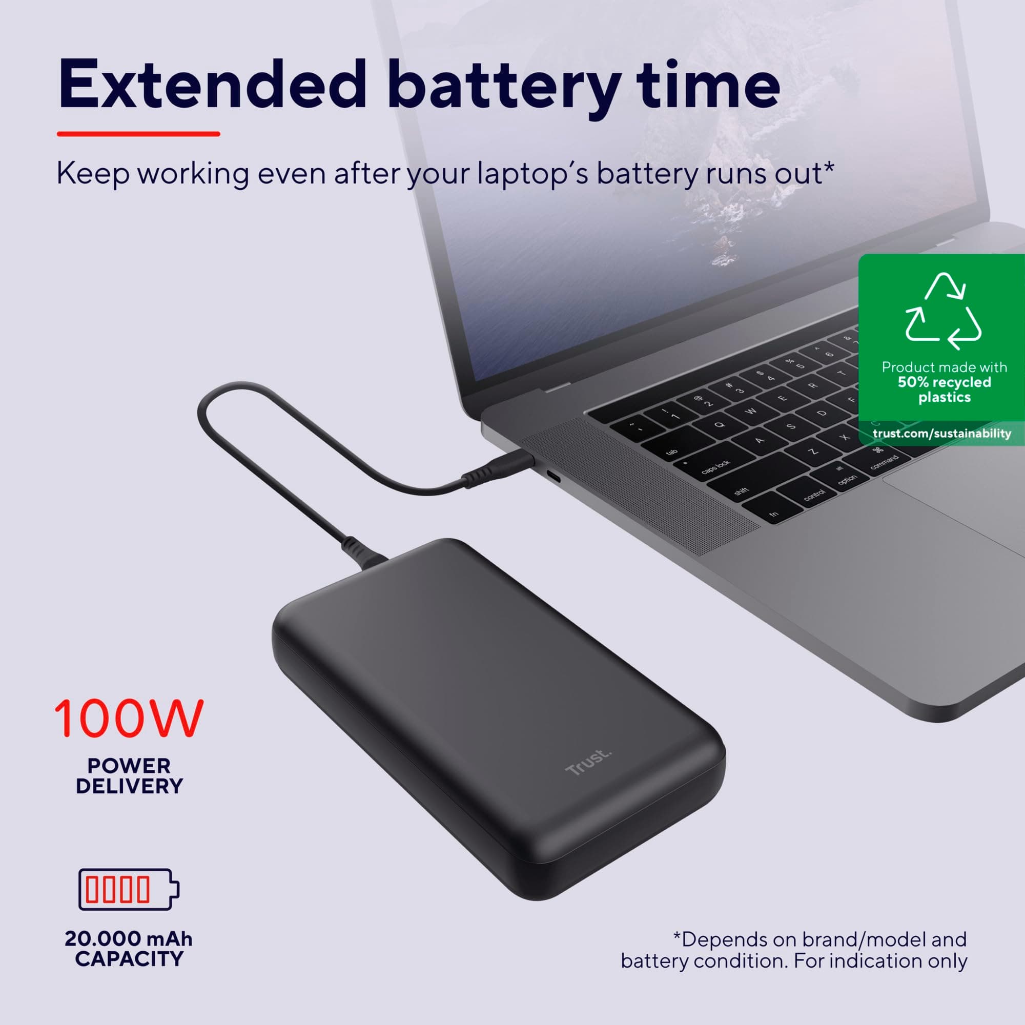 Trust Laro 100W Laptop Powerbank 25240 3