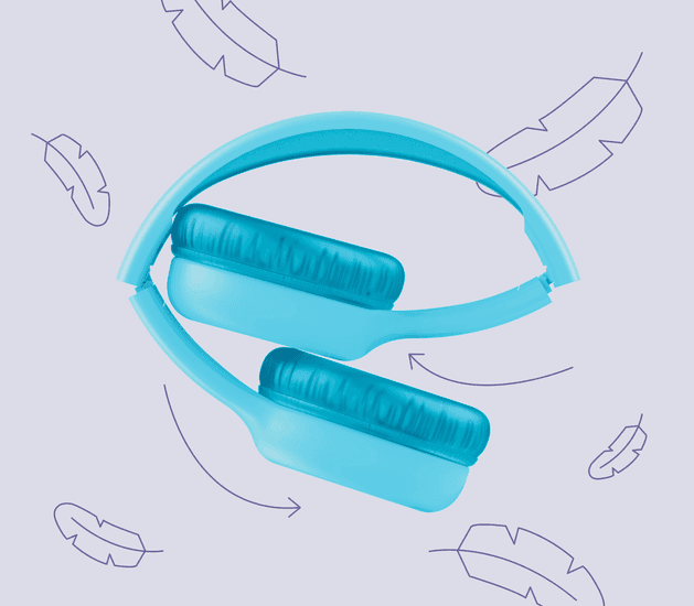 Trust Nouna Wireless Kids Headphones Blue 25275 4