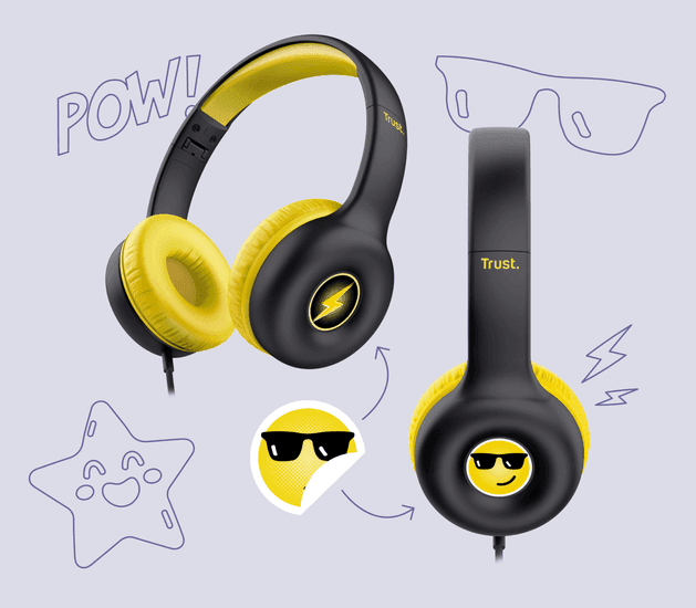 Trust Nouna Kids Headphones Black 25406 9