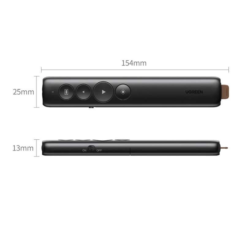 UGREEN 50654 100m Distance Wireless Presenter 8