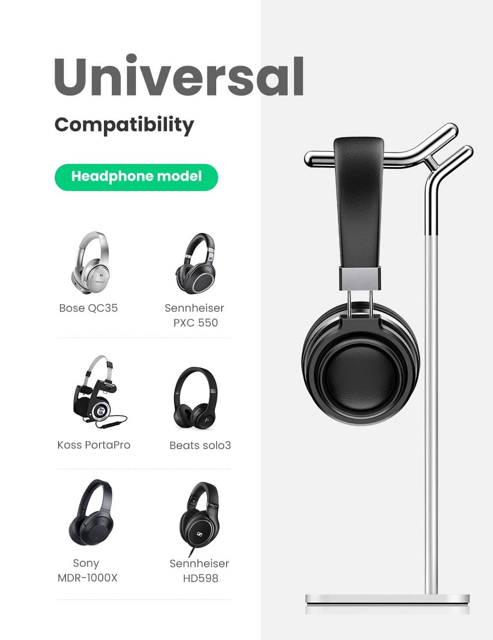 UGREEN 80701 Earphone Holder Stand 5