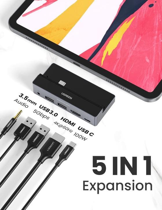 UGREEN 70688 USB-C Multifunction Adapter for iPad Pro 2