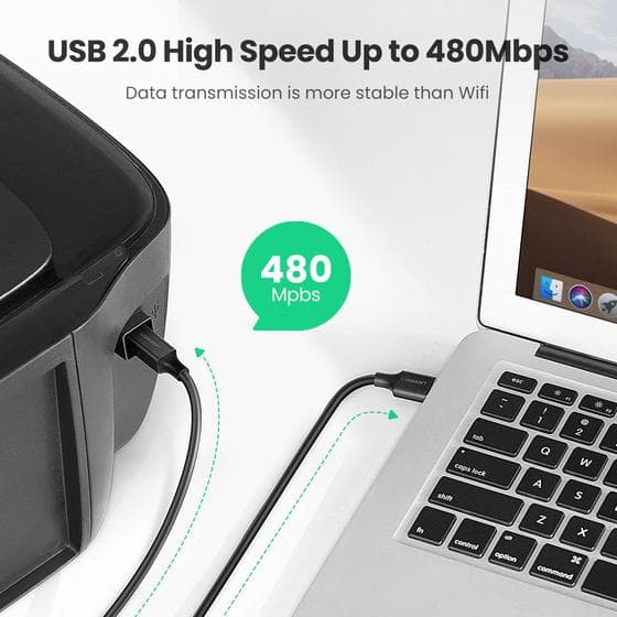 UGREEN 10350 USB 2.0 AM to BM Print Cable 1.5m Black 4