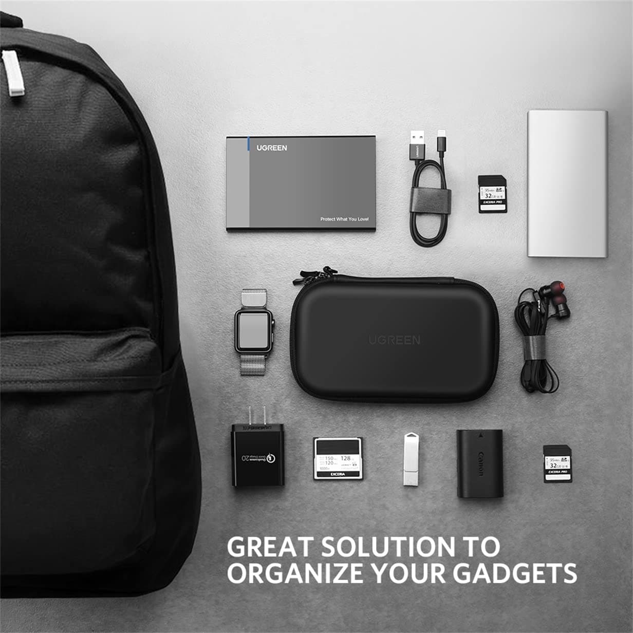 حافظة هاردسك UGREEN 40707 Hard Disk Case Small Size 3