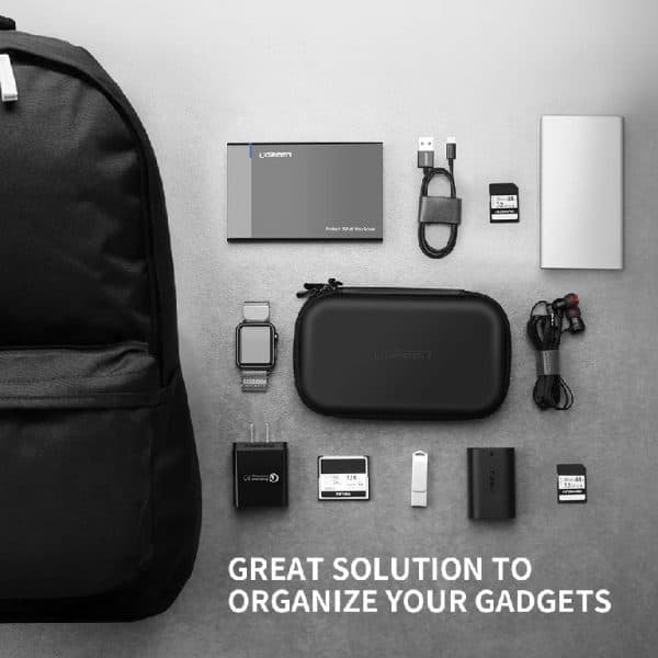 حافظة هاردسك UGREEN 50274 Hard disk storage Bag Large Size 6