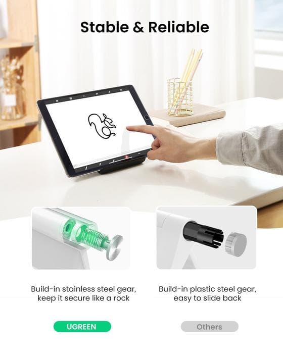 حامل أجهزة لوحية UGREEN 50748 multi-Angle Adjustable Portable Stand for iPad 4