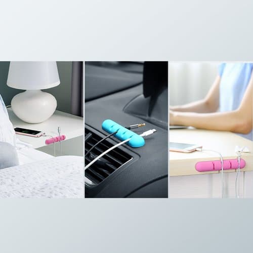 منظم كوابل UGREEN 30762 Cable Organizer 2 Pack Black 2