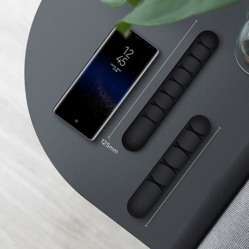منظم كوابل UGREEN 30762 Cable Organizer 2 Pack Black 7