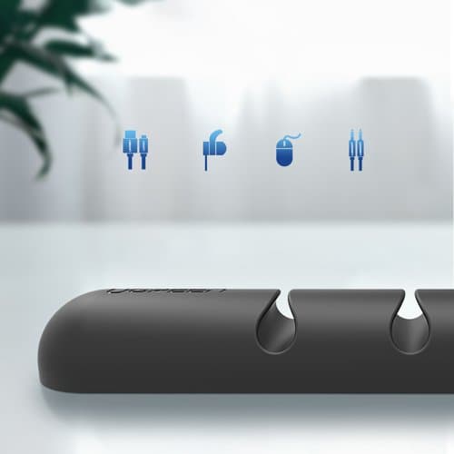 منظم كوابل UGREEN 30762 Cable Organizer 2 Pack Black 4