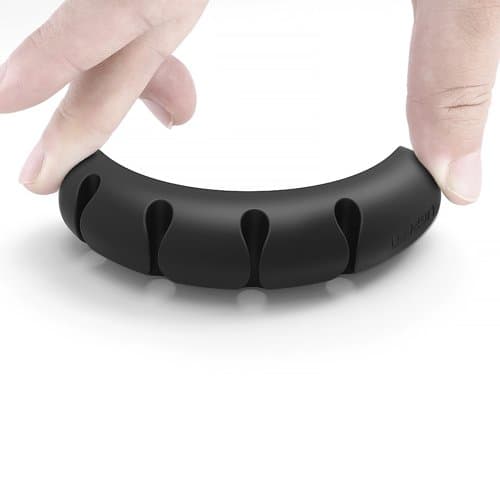 منظم كوابل UGREEN 30762 Cable Organizer 2 Pack Black 8