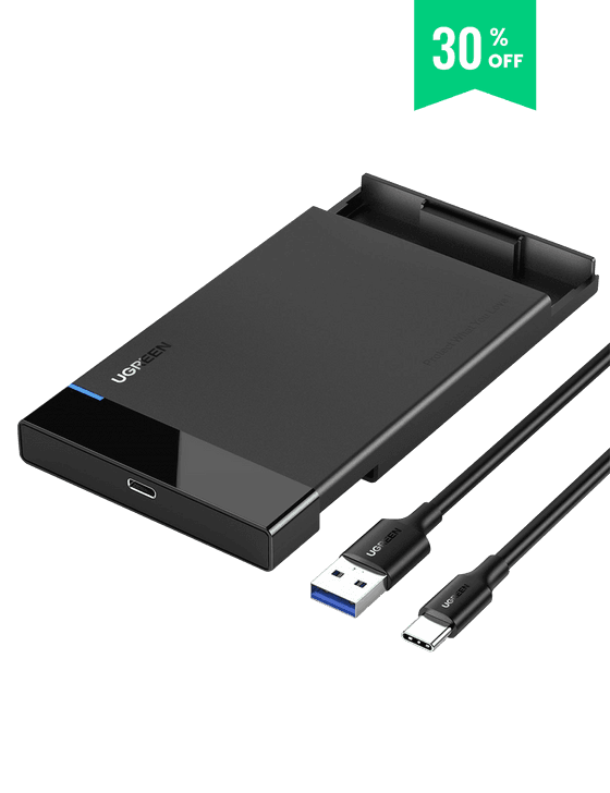 تحويلة هاردسك داخلي لابتوب إلى خارجي UGREEN 50743 USB-C 2.5 Inch Hard Drive Enclosure 1