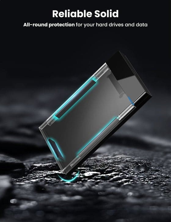 تحويلة هاردسك داخلي لابتوب إلى خارجي UGREEN 50743 USB-C 2.5 Inch Hard Drive Enclosure 6