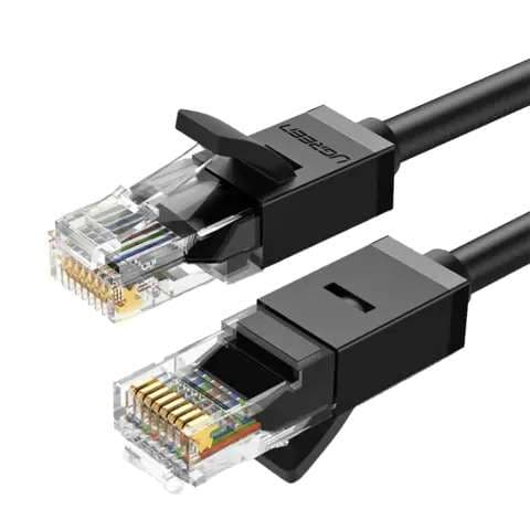 كيبل UGREEN 20165 Cat 6 U/UTP Lan Cable 15m Black