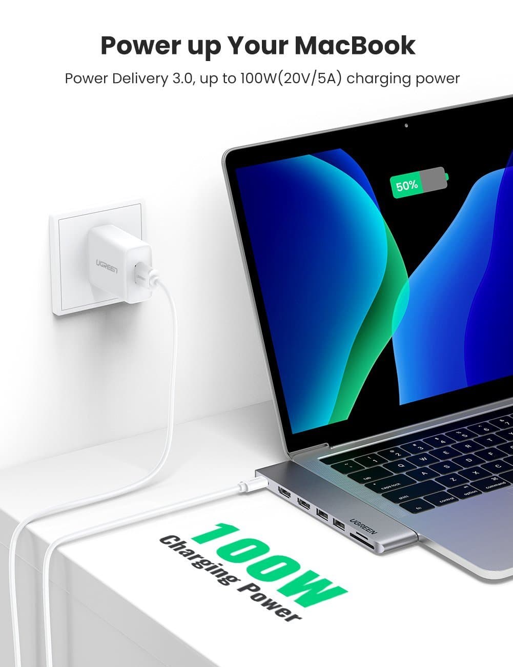 UGREEN 80548 7-in-2 USB C Hub for Macbook Pro/ Air 4