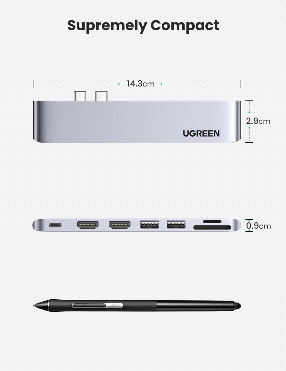 UGREEN 80548 7-in-2 USB C Hub for Macbook Pro/ Air 5