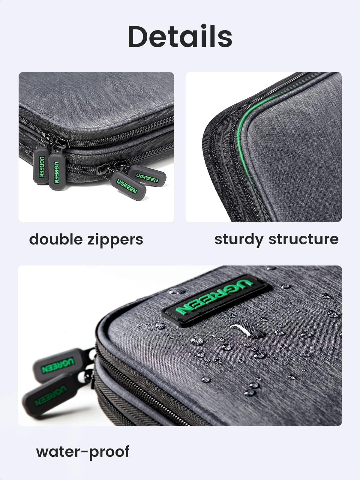 UGREEN 50147 Portable Electronic Organizer Case 8