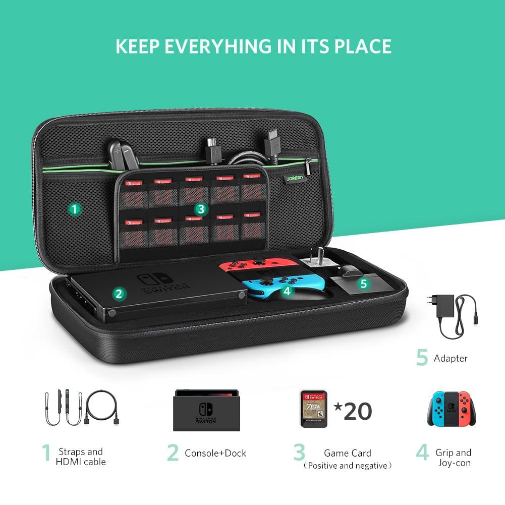 UGREEN 50276 Nintendo Switch Storage Bag L Size 7