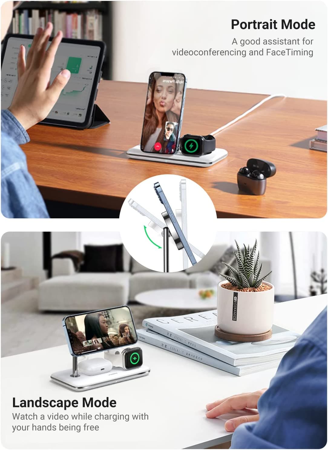 UGREEN 90326 3-in-1 Wireless Charger 2
