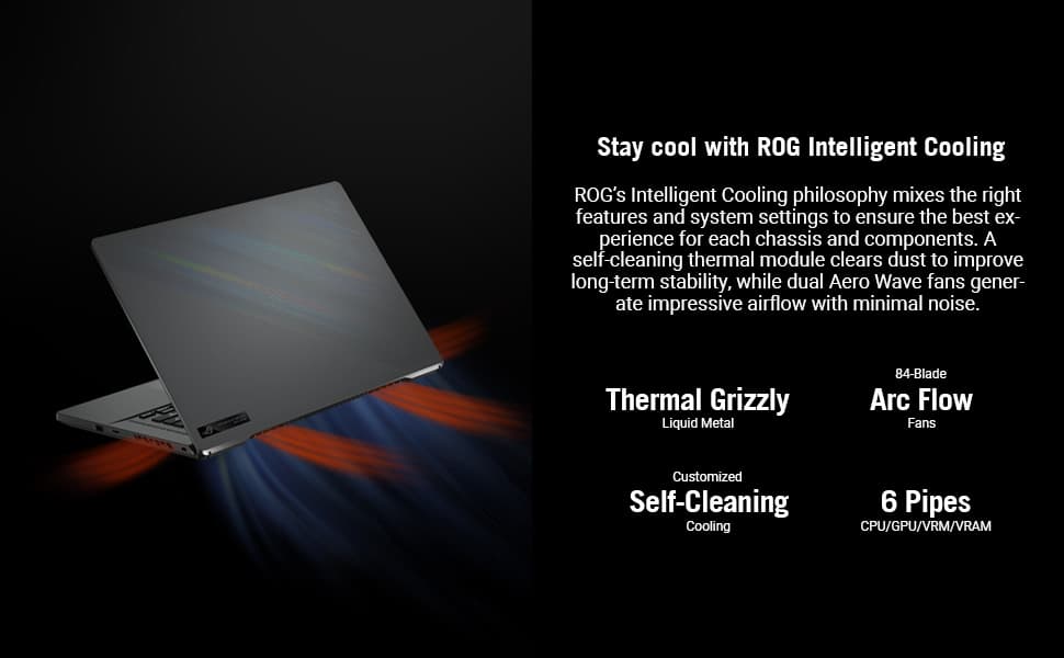ASUS ROG Zephyrus RYZEN 9 5900HS 16GB 1TB SSD 8GB RTX3080 15.6" QHD Win10 10