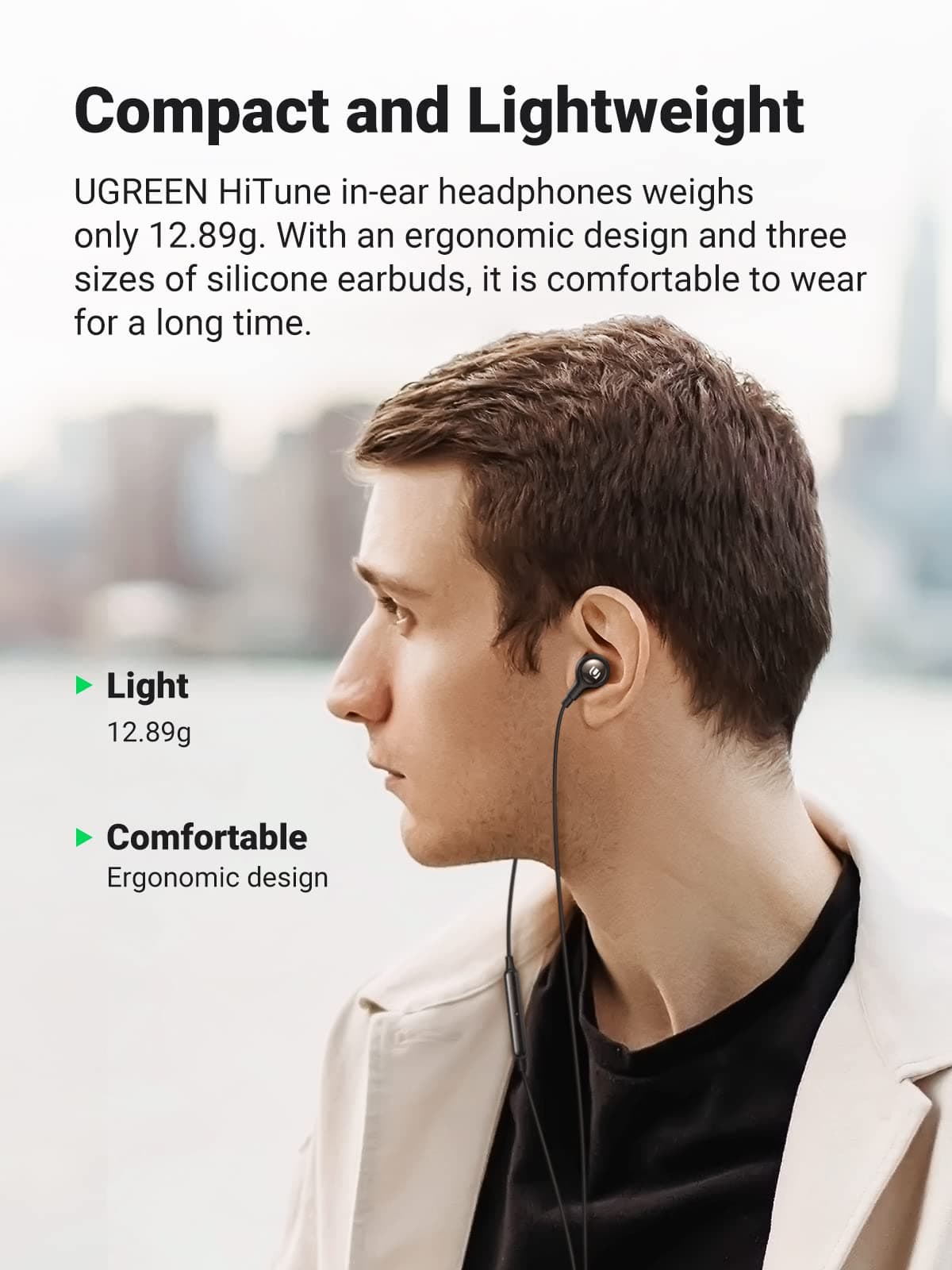 UGREEN 30637 In-Ear Earphones with 3.5mm Plug 6