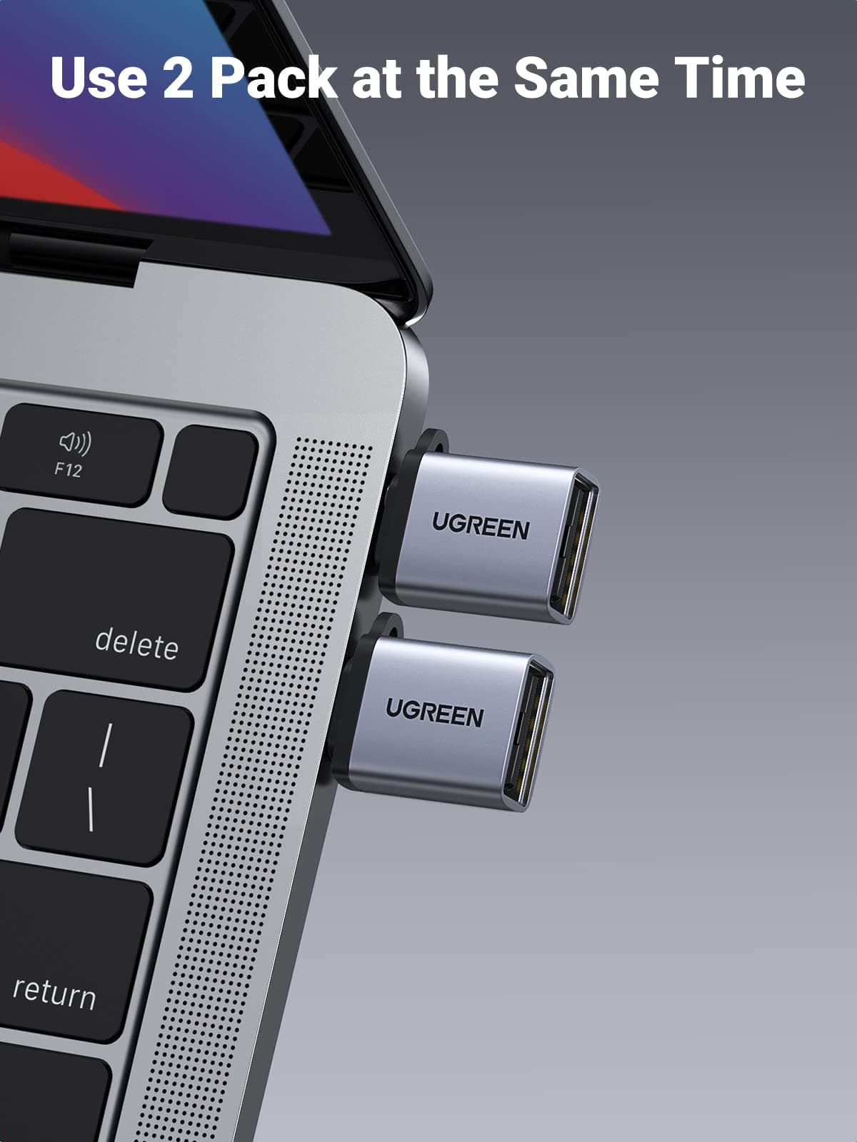 UGREEN 50283 Type C to USB 3.0 A Adapter Cable with Lanyard Space Gray 15