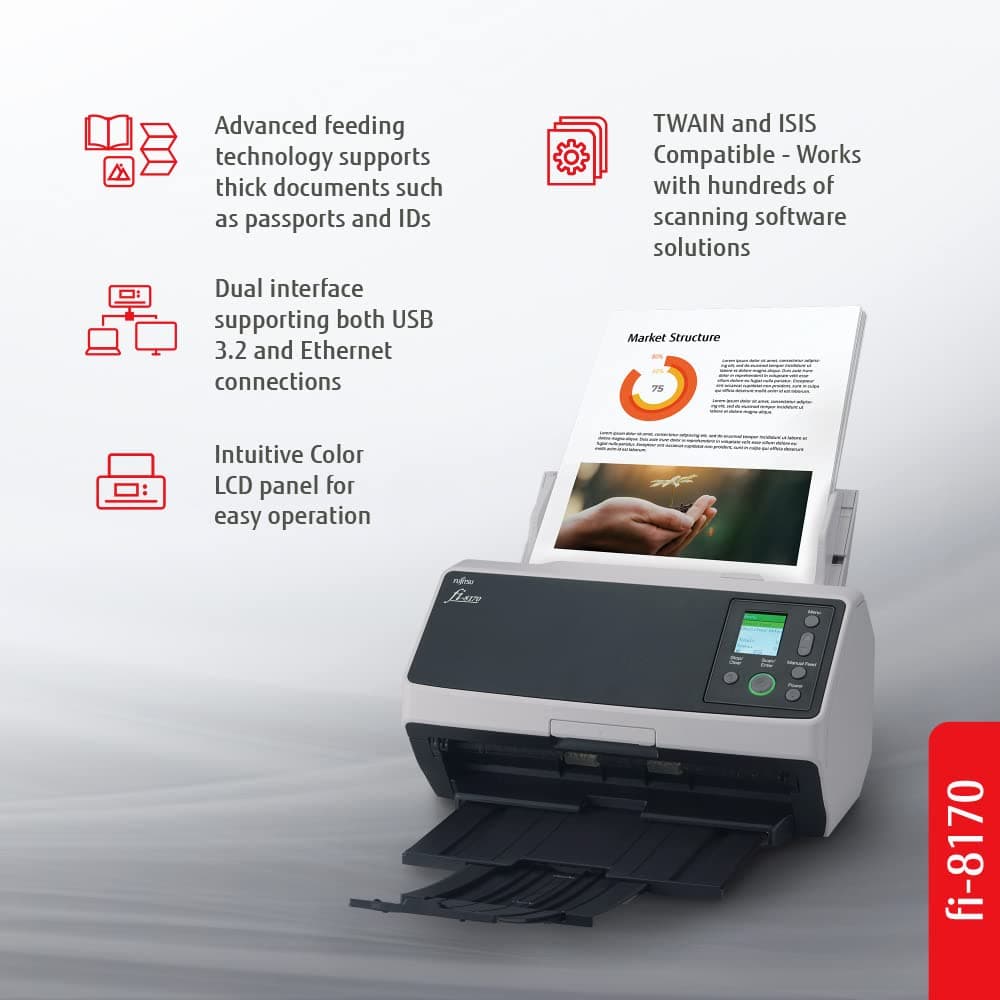 Ricoh fi-8170 Professional High Speed Color Duplex Scanner 2
