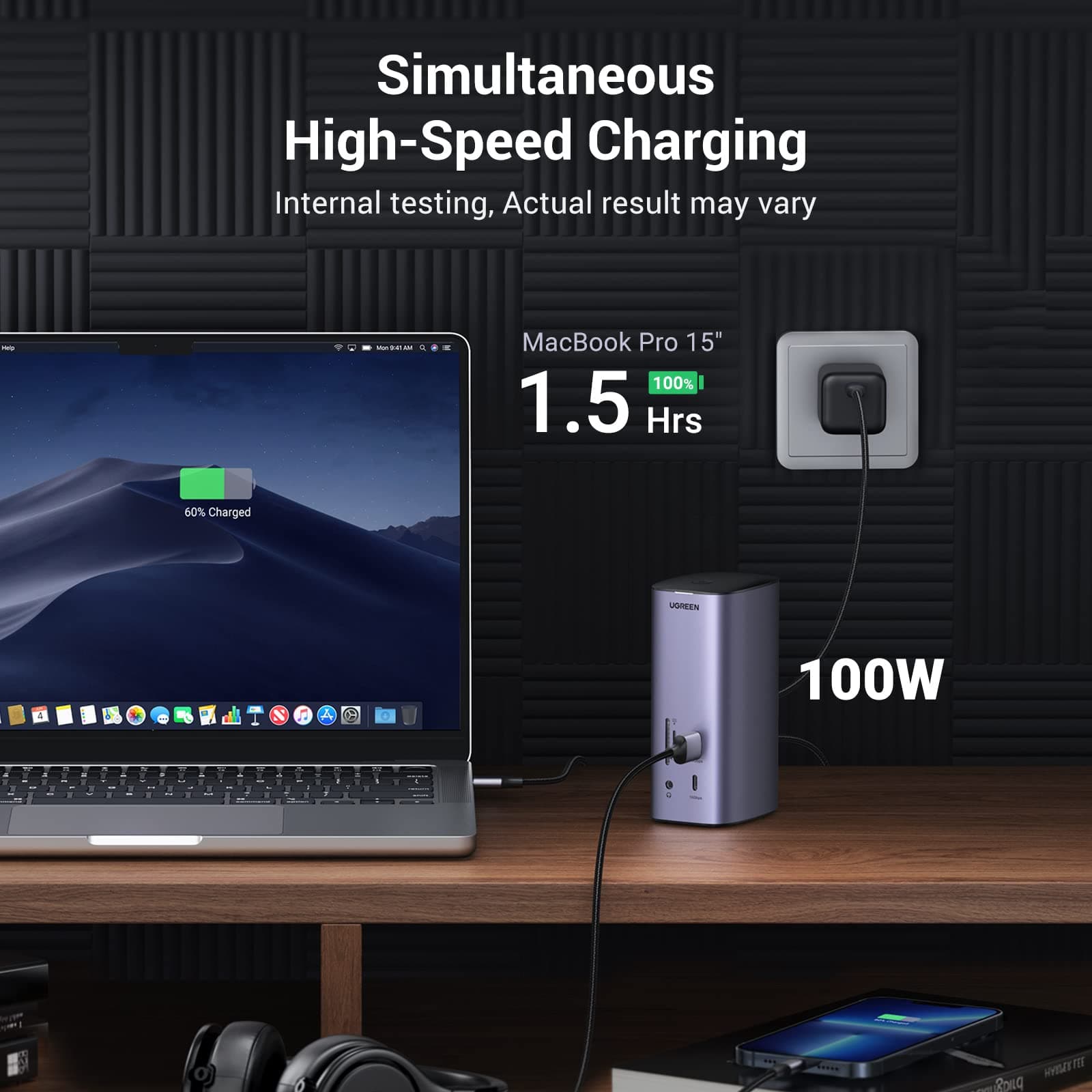 Ugreen 90325 12-in-1 4k HDMI Fast Charge Universal Docking Station 14