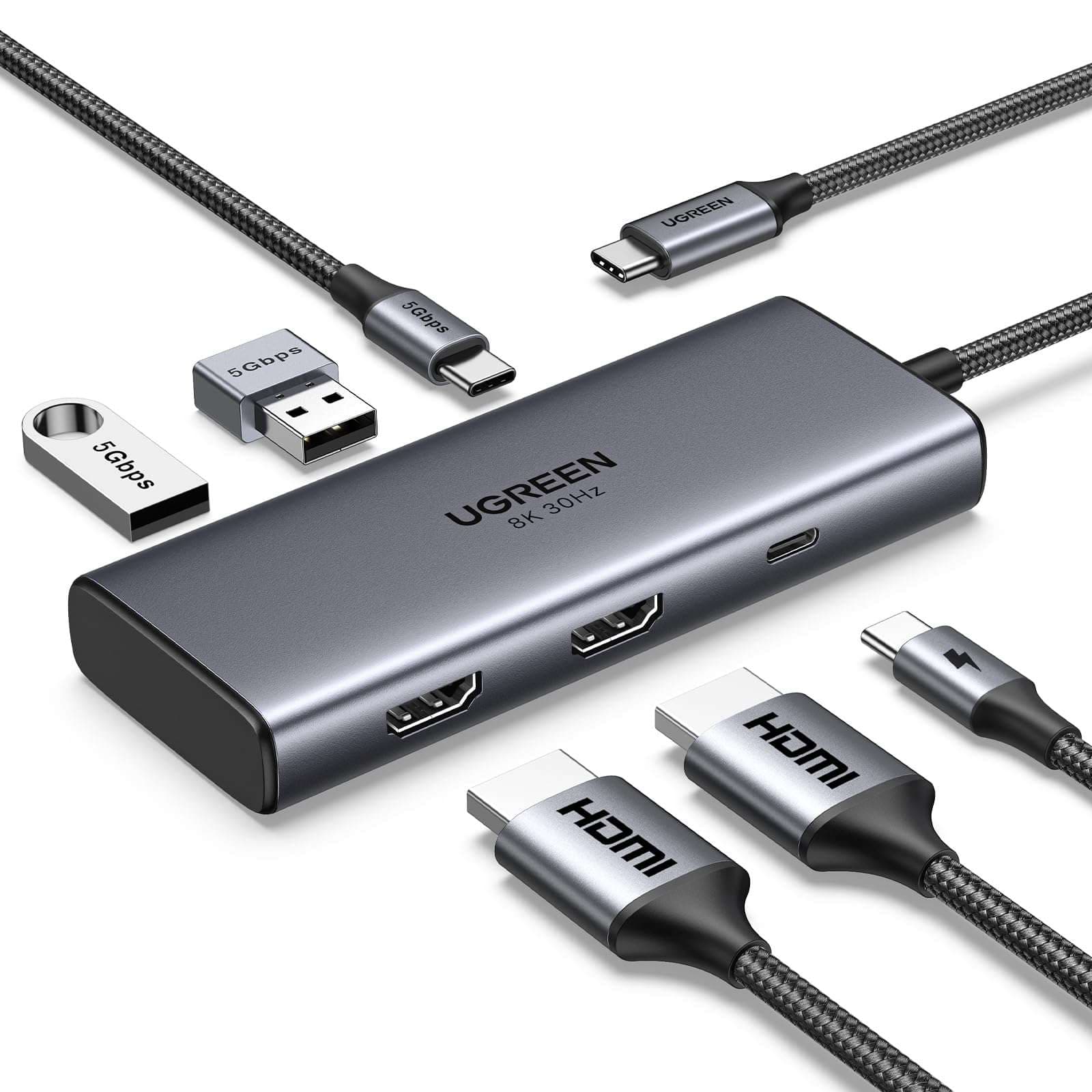UGREEN 15852 USB-C 6-in-1 Multifunction Adapter 1