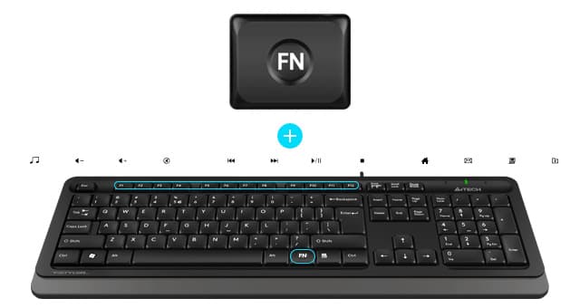 A4tech Fstyler FK11 Compact Keyboard 5