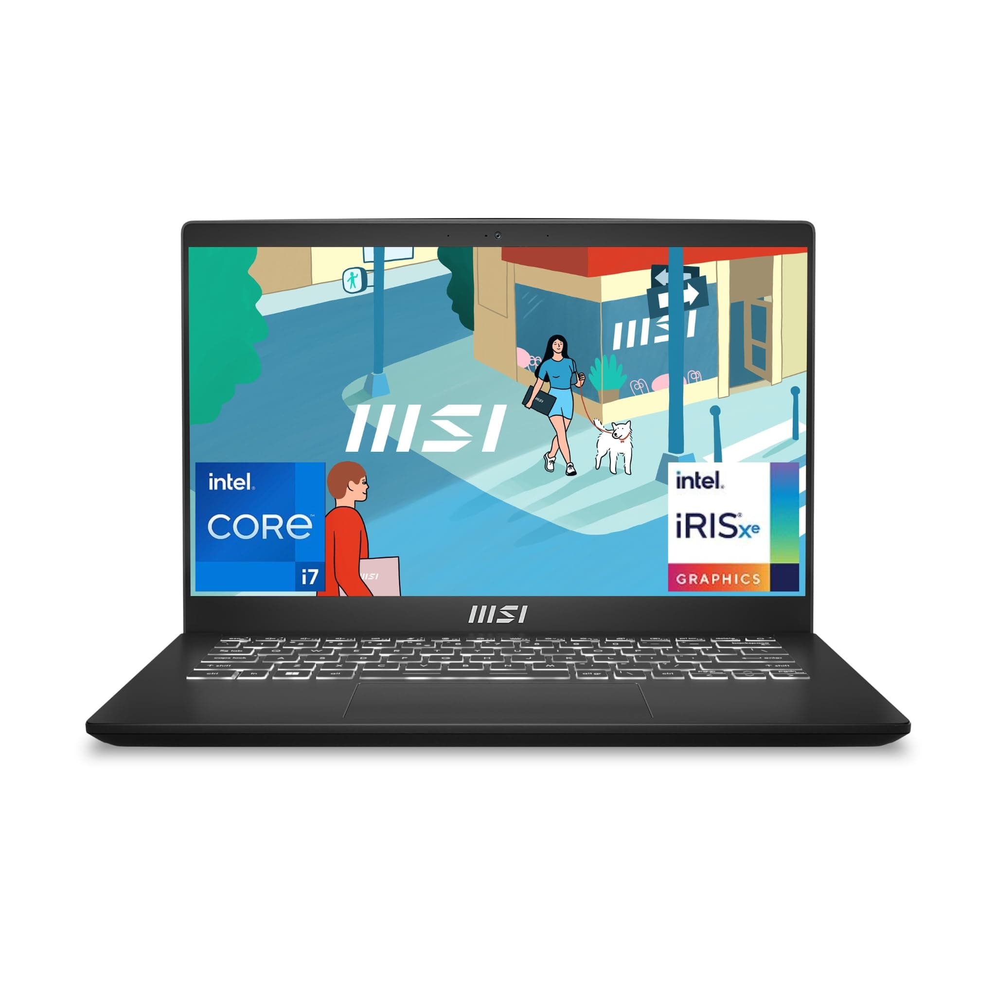 MSI Modern 14 C13M Classic Black Core i7-1355U 16GB RAM 512GB NVMe PCIe SSD Gen4x4 Iris Xe Graphics 14" IPS FHD 60Hz MS Windows 11 Pro 3