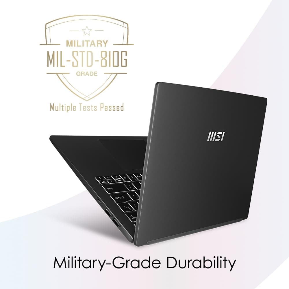 MSI Modern 14 C13M Classic Black Core i7-1355U 16GB RAM 512GB NVMe PCIe SSD Gen4x4 Iris Xe Graphics 14" IPS FHD 60Hz MS Windows 11 Pro 8