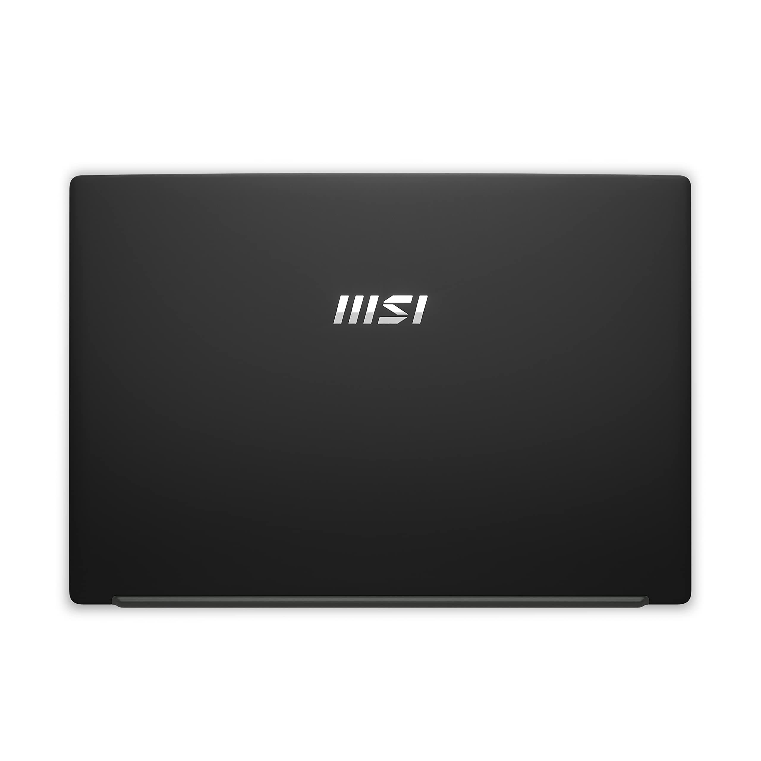 MSI Modern 14 C13M Classic Black Core i7-1355U 16GB RAM 512GB NVMe PCIe SSD Gen4x4 Iris Xe Graphics 14" IPS FHD 60Hz MS Windows 11 Pro 11