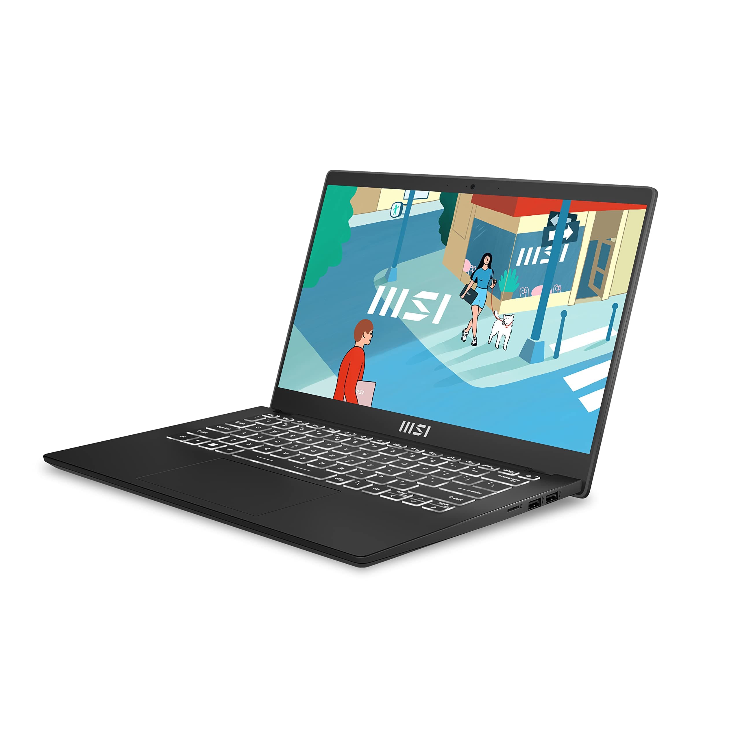 MSI Modern 14 C13M Classic Black Core i7-1355U 16GB RAM 512GB NVMe PCIe SSD Gen4x4 Iris Xe Graphics 14" IPS FHD 60Hz MS Windows 11 Pro 13