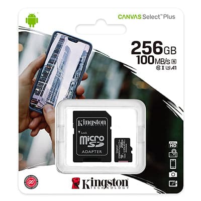 Kingston 256GB Canvas Select Plus C10 UHS-I microSD With Adapter-100MB/s 2