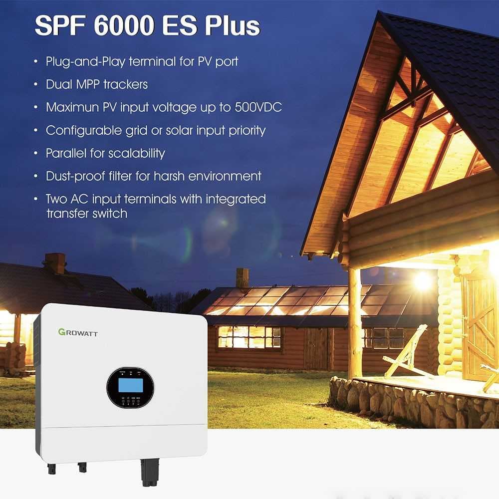Growatt SPF 6000 ES Plus 6000VA / 6000W Off-Grid Storage Inverter 4