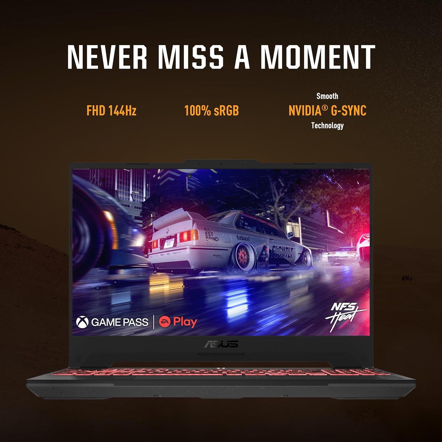 ASUS TUF Gaming A15 AMD Ryzen 7 7435HS 512GB SSD PCIe Nvme 16GB DDR5-4800 RAM 6GB NVIDIA RTX-4050 15.6" FHD IPS 144Hz MS Windows 11 9