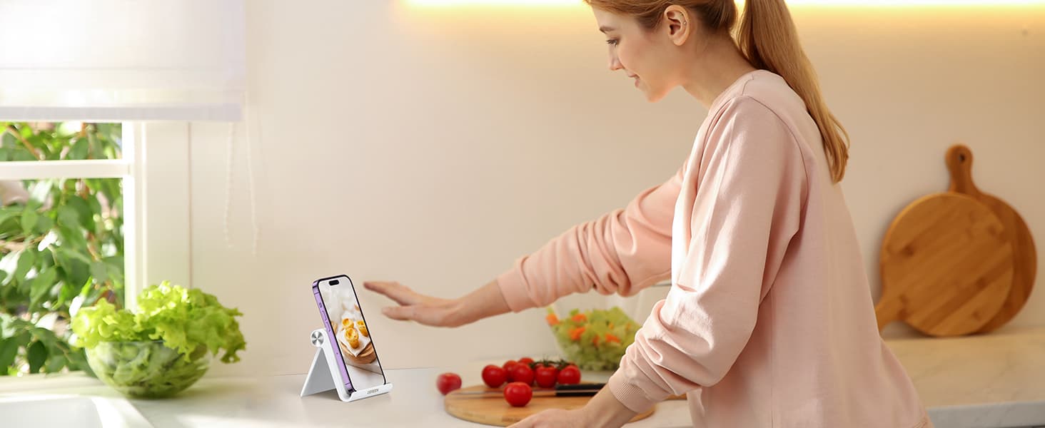 UGREEN 30285 Adjustable Portable Stand Multi-Angle White 5