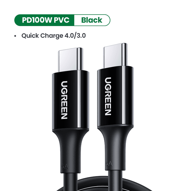 UGREEN 80372 USB-C 2.0 Charging Cable 100W 2m (Black)