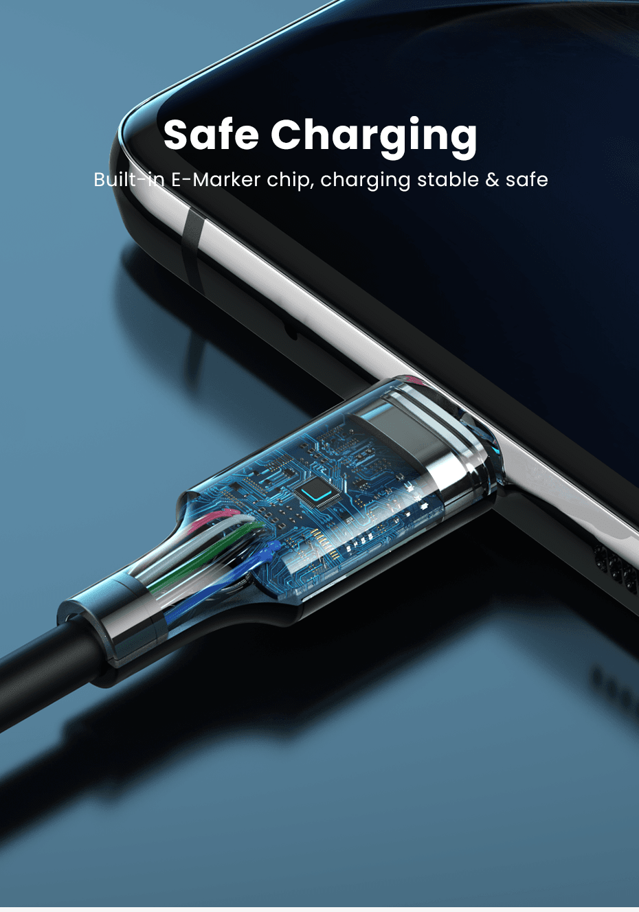 UGREEN 80372 USB-C 2.0 Charging Cable 100W 2m (Black) 5