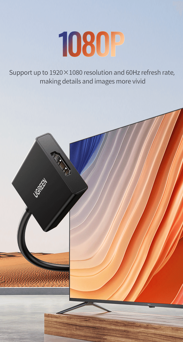 UGREEN 50945 VGA to HDMI Adapter 2