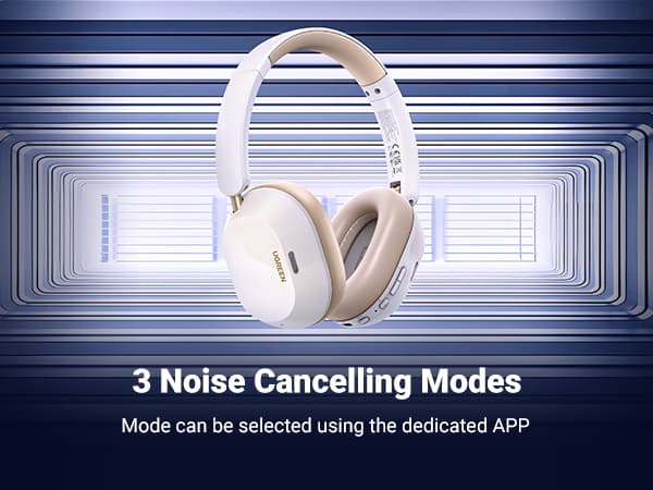 UGREEN 35758 HiTune Max5c Hybrid Active Noise-Cancelling Headphones White 15