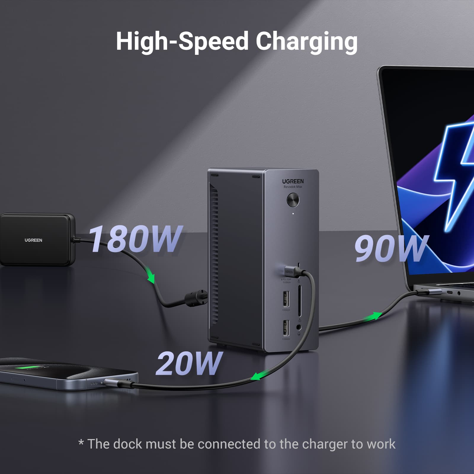 UGREEN 25054EU 13-in-1 Thunderbolt 4 Docking Station EU 7
