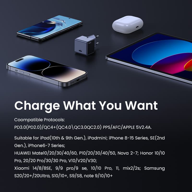 UGREEN 35041 Nexode S 30W USB-C GaN Fast Charger EU 14