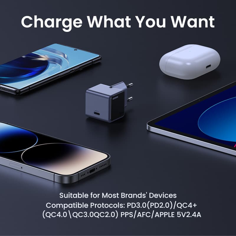 UGREEN 35041 Nexode S 30W USB-C GaN Fast Charger EU 8