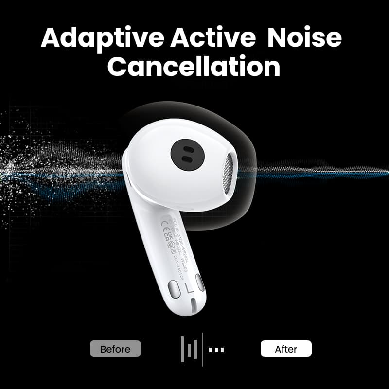 UGREEN 35873 HiTune H6 Pro Hybrid Active Noise-Cancelling Earbuds White 15