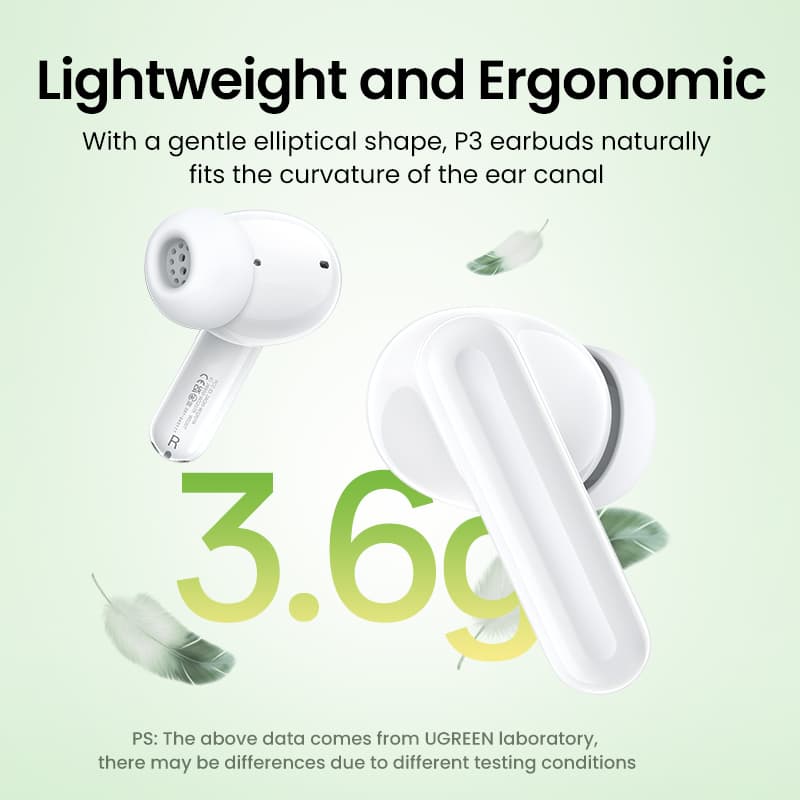 UGREEN 45110 HiTune P3 True Wireless Earbuds White 5