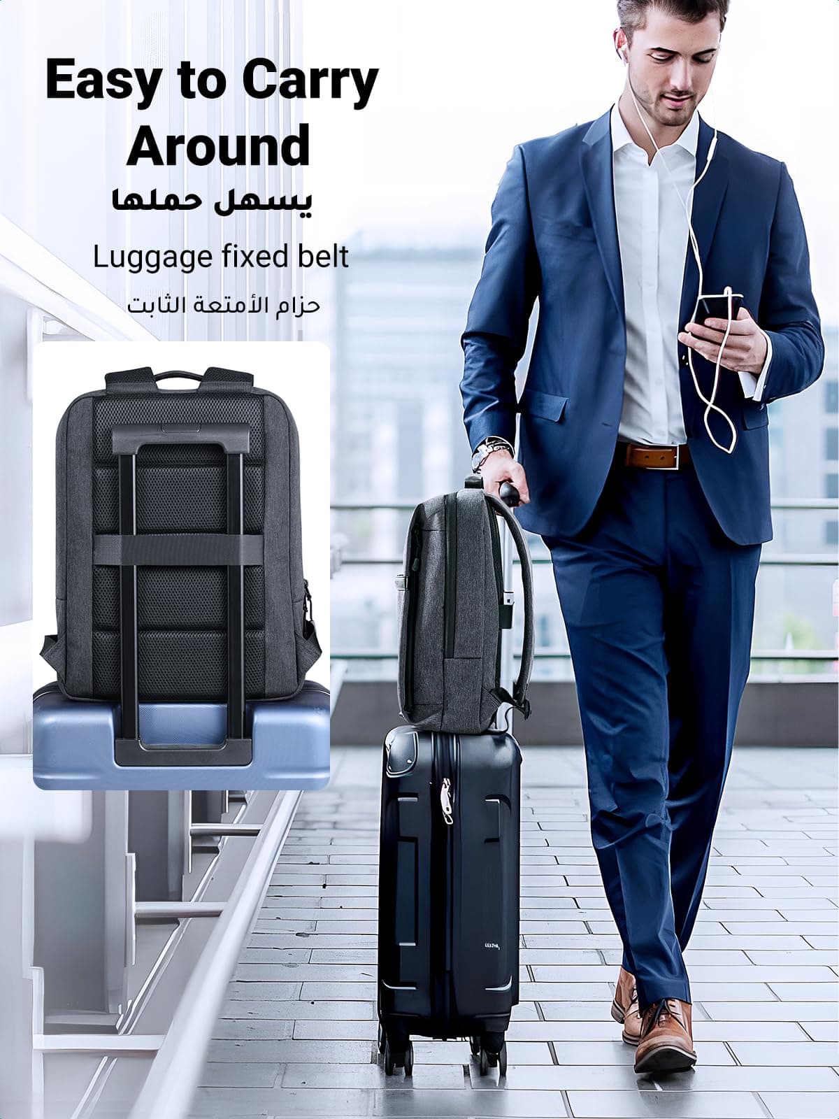 UGREEN 90798 Laptop Backpack B02 Dark Grey Up to 15.6'' 4