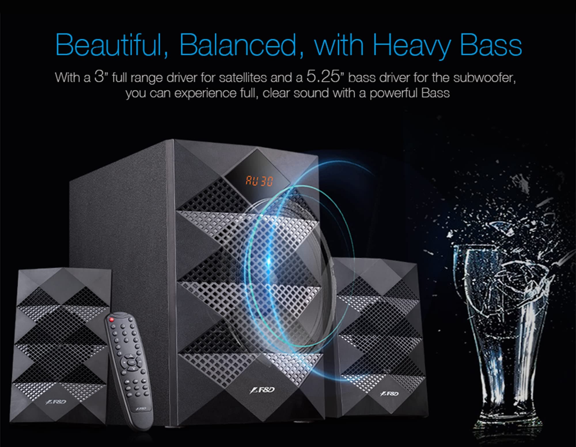 Fenda A180X 2.1 Multimedia Bluetooth Speaker 7