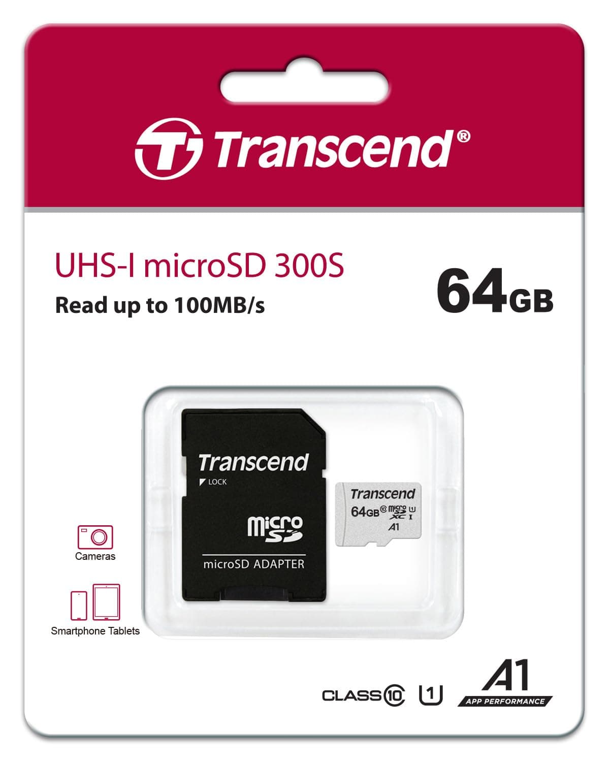 Transcend TS64GUSD300S-A 64GB UHS-I microSDXC/SDHC 300S microSD Card 2